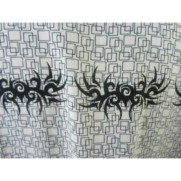 FOCUS vintage Men shirt L CLUB/DISCO s/s camp pit to pit 24" geometric tribal - Picture 5 of 8
